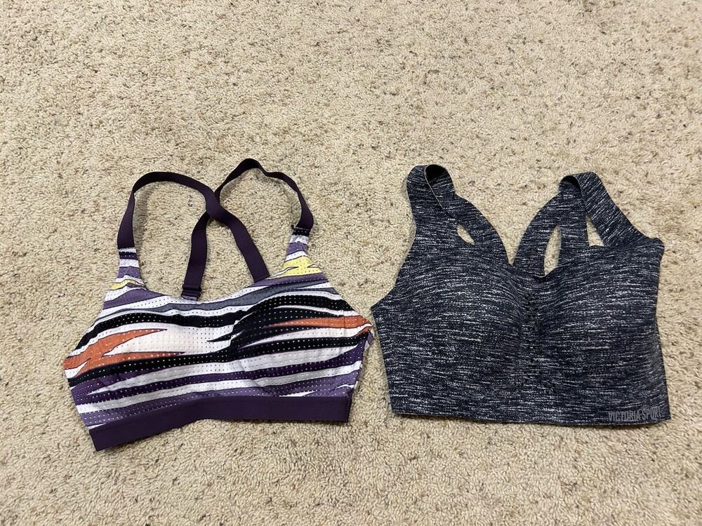 LOT of 2 Victoria Sport Victoria's Secret 32D/ 32DD SPORTS BRA- 1 Angel Max H26